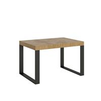 Tavolo da pranzo Tecno 90x140 allungabile fino a 244cm, Quercia