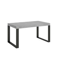 Tavolo da pranzo Tecno 90x160 allungabile fino a 264cm, Cemento
