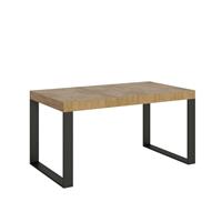 Tavolo da pranzo Tecno 90x160 allungabile fino a 264cm, Quercia