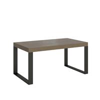 Tavolo da pranzo Tecno 90x160 allungabile fino a 264cm, Tortora