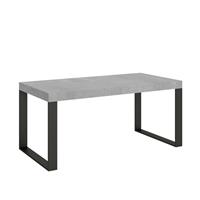 Tavolo da pranzo Tecno 90x200 allungabile fino a 304cm, Cemento