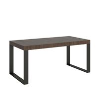 Tavolo da pranzo Tecno 90x200 allungabile fino a 304cm, Noce
