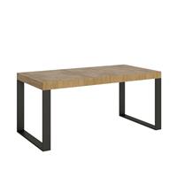 Tavolo da pranzo Tecno 90x200 allungabile fino a 304cm, Quercia