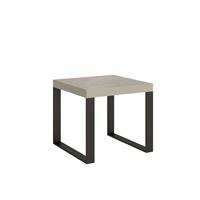 Tavolo da pranzo Tecno 90x90 allungabile fino a 246cm, Cashmere