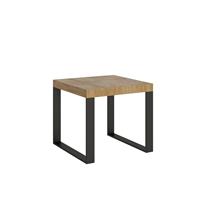 Tavolo da pranzo Tecno 90x90 allungabile fino a 246cm, Quercia