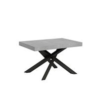 Tavolo da pranzo Volantis 90x120 allungabile fino a 224cm Cemento