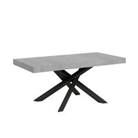 Tavolo da pranzo Volantis 90x180 allungabile fino a 284cm Cemento