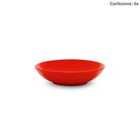 Set 6x Piatto fondo collezione Mitika d.20x5 Rosso Maranello