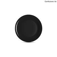 Set 6x Piatto frutta collezione Mitika d.20 Nero Stromboli