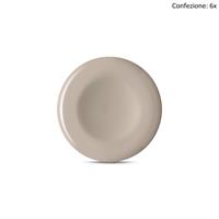 Set 6x Piatto frutta collezione Mitika d.20 Tortora Gubbio