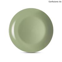 Set 6x Piatto piano collezione Mitika d.27 Verde salvia Erice