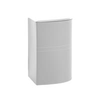 Portabiancheria Simon ad angolo in cuoio, catalogo Limac Design, Bianco, codice PBSM36CC0007