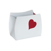 Portariviste Beatrice con cuore Rosso, catalogo Limac Design, Bianco, codice PRBE10CC0007