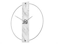 Orologio da parete Scultoreo 90 - Black Nichel/Arabescato Bianco
