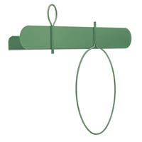 Mensola BALLOON 60x52 con un attaccapanni piccolo e uno grande OG09060B-36 Oliva