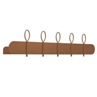 Mensola BALLOON 90x18 con cinque attaccapanni OG09090A-34 Rame