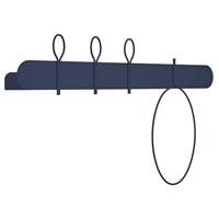 Mensola BALLOON 90x52 con tre attaccapanni piccoli e uno grande OG09090B-25 Blu Navy