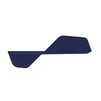 Mensola FLAP 800 in metallo OG03080-25 Blu Navy