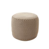 Pouf BERENICE Small rotondo D55 seduta 50 OG11055T Tortora