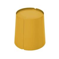 Tavolino conico BOBINO con top in metallo CT01040M-13 Giallo Maya