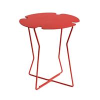 Tavolino COROLLA 45x45 con base in tondino CT12050-24 Rosso Dalia