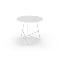 Tavolino da salotto ERMIONE 50 in acciaio CT15M5001 colore Bianco