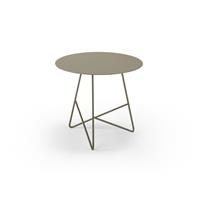 Tavolino da salotto ERMIONE 50 in acciaio CT15M5007 colore Fango