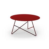 Tavolino da salotto ERMIONE 65 in acciaio CT15M6524 colore Rosso Dalia