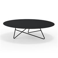 Tavolino da salotto ERMIONE 90 in acciaio CT15M9004 colore Grafite