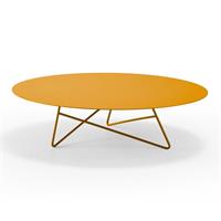 Tavolino da salotto ERMIONE 90 in acciaio CT15M9013 colore Giallo Maya