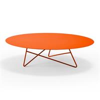 Tavolino da salotto ERMIONE 90 in acciaio CT15M9014 colore Zucca