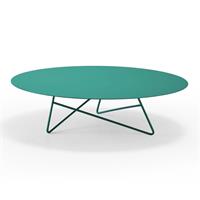 Tavolino da salotto ERMIONE 90 in acciaio CT15M9020 colore Salvia