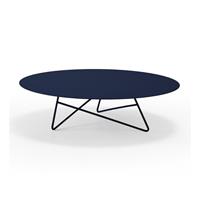 Tavolino da salotto ERMIONE 90 in acciaio CT15M9025 colore Blu Navy