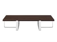 Tavolino INN Doppio con top in legno 30mm CT08130-01 Bianco