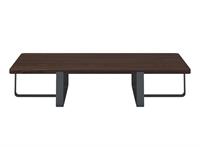 Tavolino INN Doppio con top in legno 30mm CT08130-04 Grafite