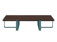 Tavolino INN Doppio con top in legno 30mm CT08130-10 Petrolio