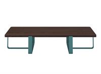 Tavolino INN Doppio con top in legno 30mm CT08130-10 Petrolio
