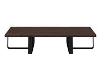 Tavolino INN Doppio con top in legno 30mm CT08130-12 Nero