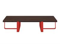 Tavolino INN Doppio con top in legno 30mm CT08130-15 Papavero