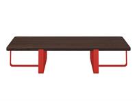Tavolino INN Doppio con top in legno 30mm CT08130-15 Papavero