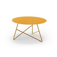 Tavolino per esterni ERMIONE 65 acciaio ECT15M6513 colore Giallo Maya