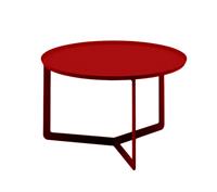 Tavolino ROUND 2 rotondo D60 in metallo CT05060-24 Rosso Dalia