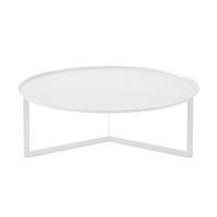 Tavolino ROUND 5 rotondo D95 in metallo CT05095-01 Bianco