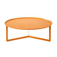 Tavolino ROUND 5 rotondo D95 in metallo CT05095-14 Zucca