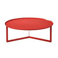 Tavolino ROUND 5 rotondo D95 in metallo CT05095-15 Papavero