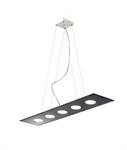 Lampada a sospensione a 5 luci Dado 259.105.03 nero