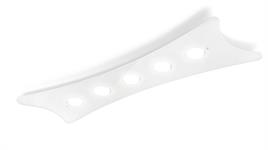 Plafoniera a 5 luci Dado 264.305.02 bianco