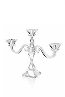 Candeliere a 3 fiamme in cristallo con strass, codice 800399