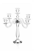 Candeliere a 5 fiamme in cristallo con strass, codice 800405