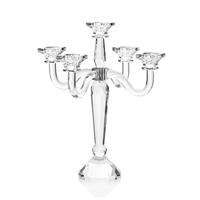 Candeliere in cristallo A 5 FIAMME H CM 43, Ottaviani, cod 800536